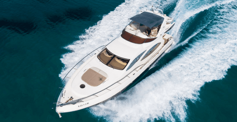 AZIMUT 68 yacht aerial view